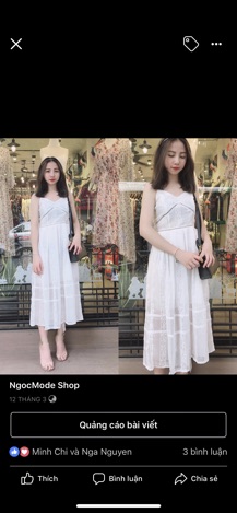 Váy trắng maxi