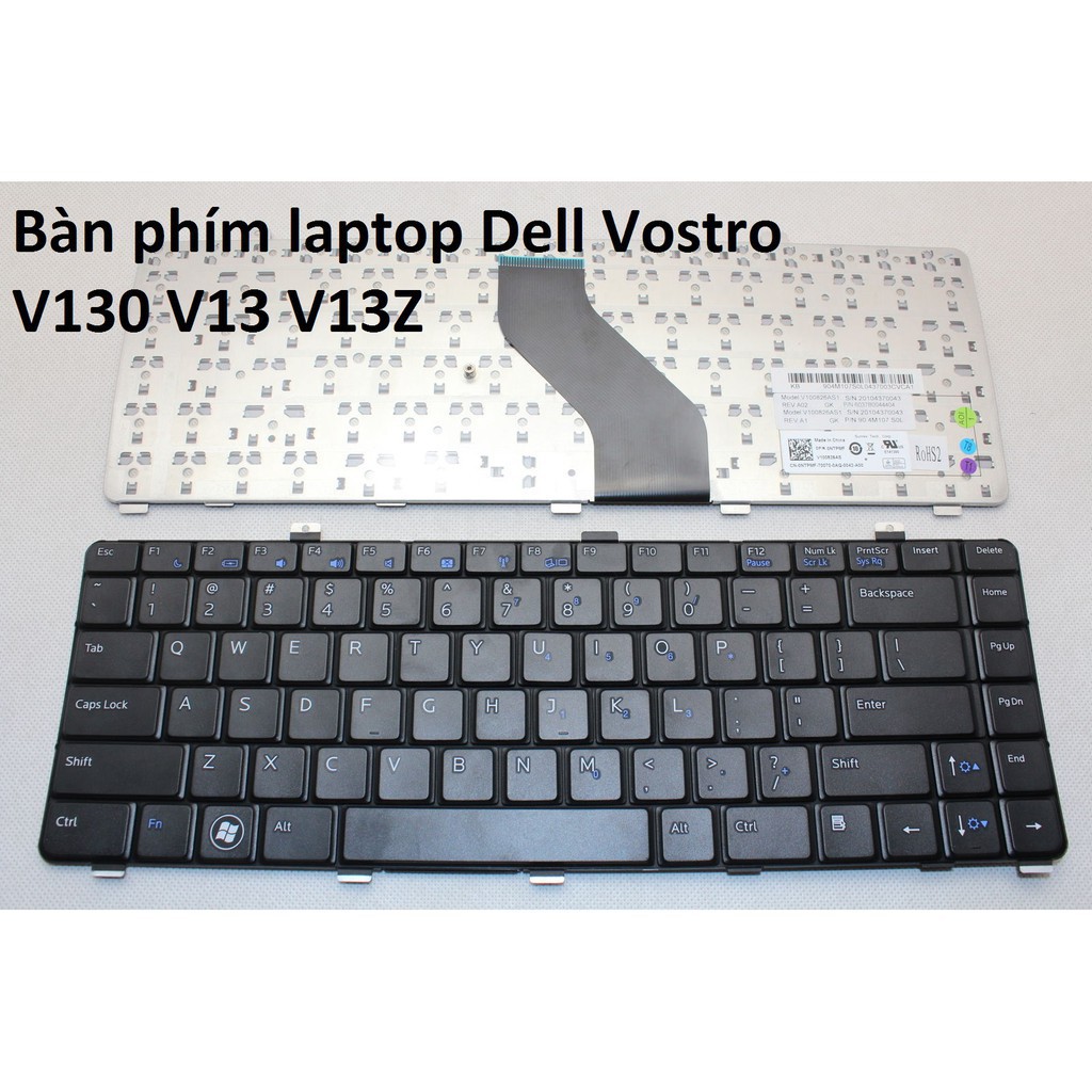 (KEYBOARD) BÀN PHÍM LAPTOP DELL V13 dùng cho Vostro V13 V13Z V130, Latitude L13