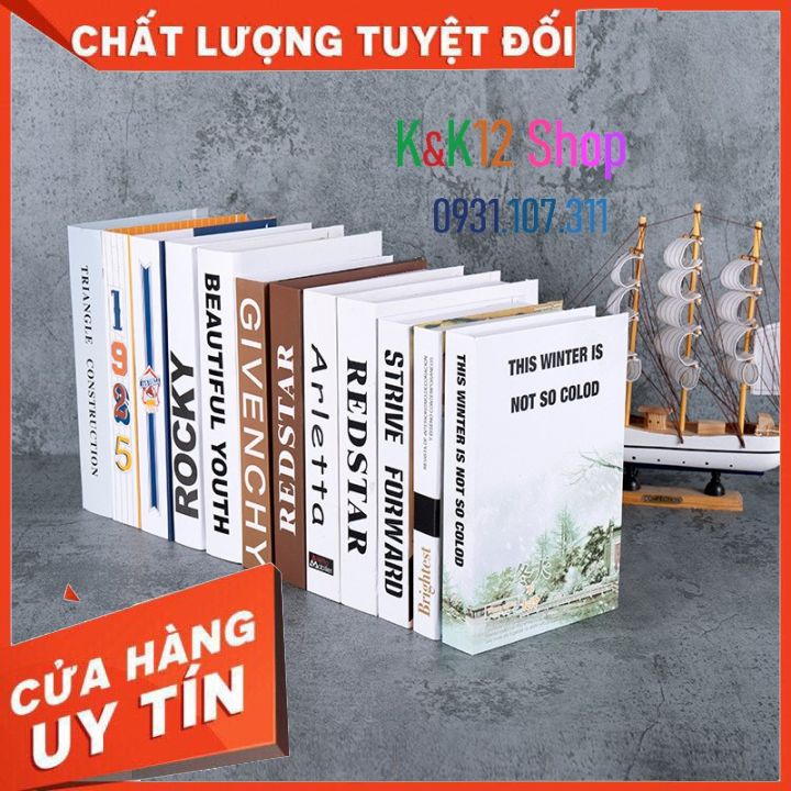 Sách mô hình. Sách mô phỏng trang trí nội thất văn phòng công ty. Decor nhà phong cách Bắc Âu. Quà tặng ý nghĩa 2021