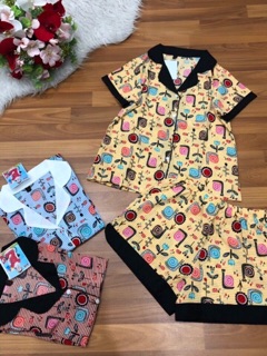 Set pizama đùi lụa