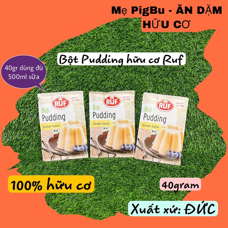 [RUF] BỘT PUDDING HỮU CƠ RUF ĐỨC LÀM PUDDING CHO BÉ