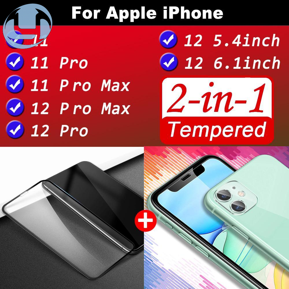 Phim chụp ảnh bằng kính cường lực bảo vệ 2 trong 1 cho iPhone 6 6s 7 8 Plus X XR 11 12 Pro XS MAX 12 Bảo vệ màn hình mini