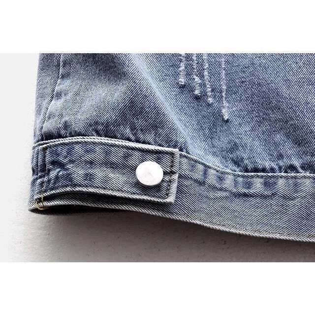 Áo Khoác Denim Sát Nách Dáng Rộng Phối Túi Lớn Đơn Giản Thời Trang Xuân Hè Hàng Mới Dành Cho Bạn Nữ 2021 | BigBuy360 - bigbuy360.vn