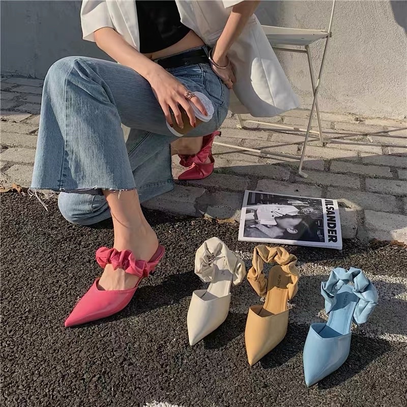 Slingback da bê hàng thiết kế kiểu Hàn Quốc mẫu mới 2021
