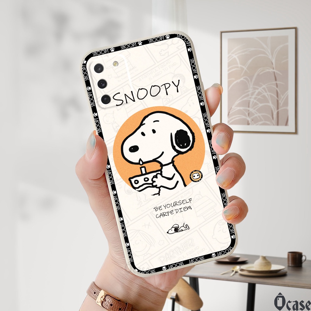 Ốp lưng Samsung S10 Lite in hình chú chó dễ thương cạnh viền vuông có bảo vệ camera