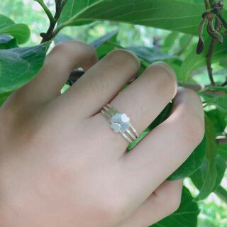 Combo nhẫn 3 in 1 cỏ 4 lá