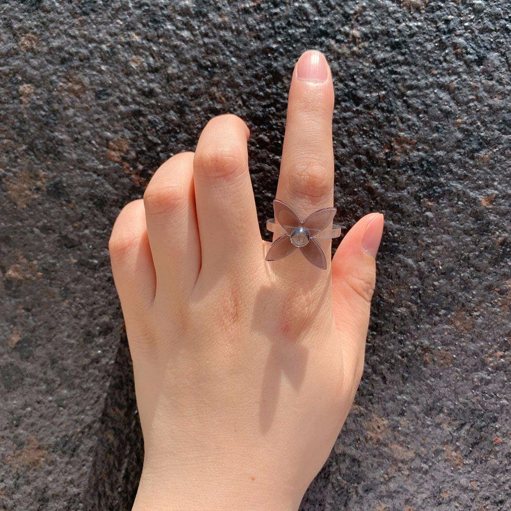 Nhẫn Đeo Khớp Ngón Tay Bằng Nhựa Acrylic Trong Suốt Thời Trang Dự Tiệc