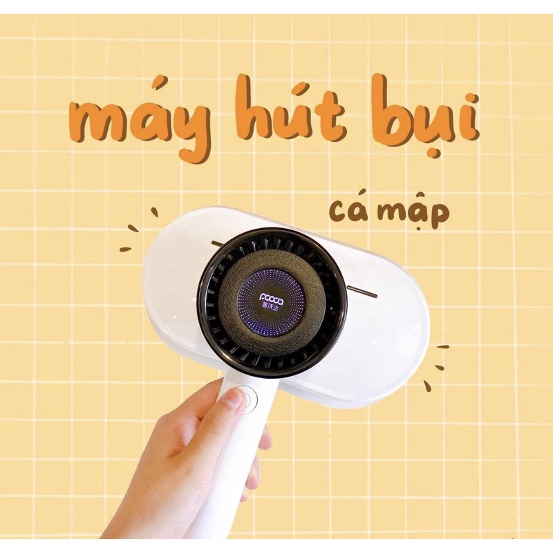 Máy hút bụi Cá Mập Pooda bản sạc cao cấp có tia UV khử khuẩn