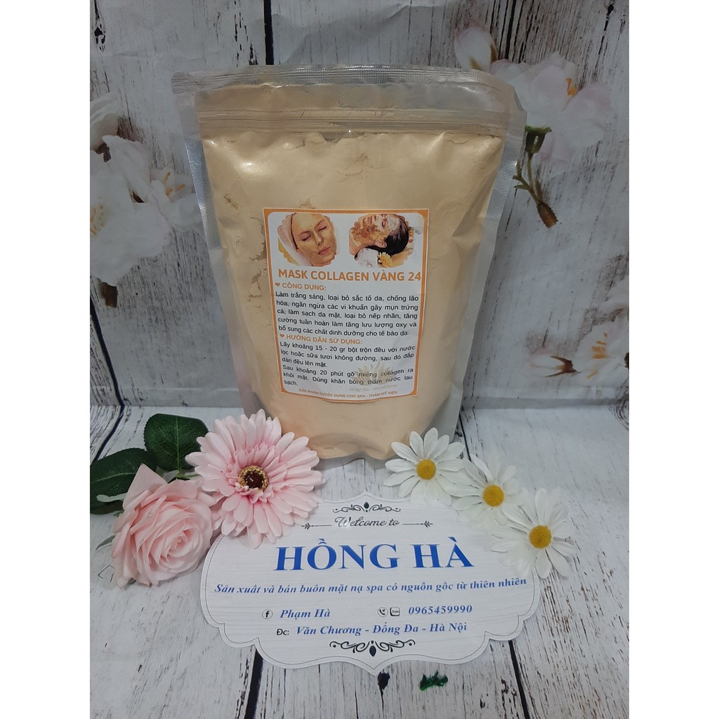 Mặt nạ vàng collagen 24k handmade 100gr