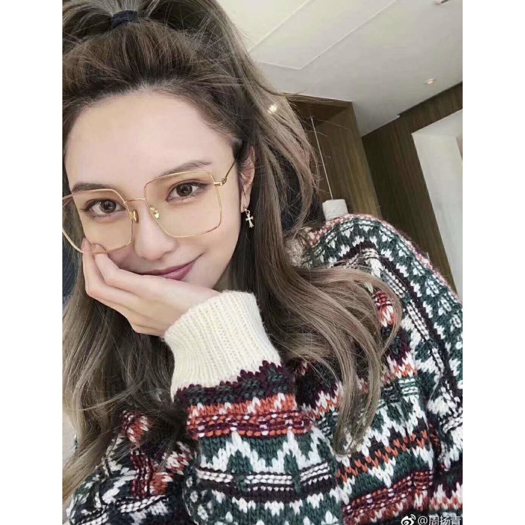 Mắt Kính Giả Cận Form Vuông Hàn Quốc V02 Quá Đẹp Mới Về - Hazo