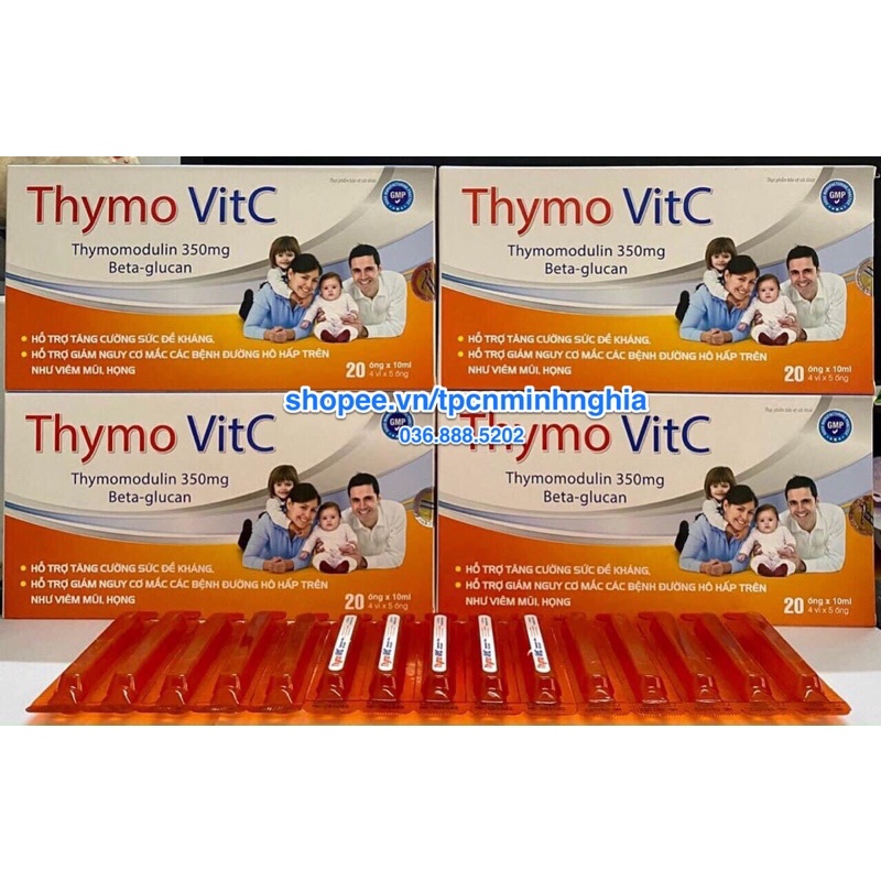 Thymo VitC- Hỗ trợ tăng cường sức đề kháng, tăng cường sức khỏe