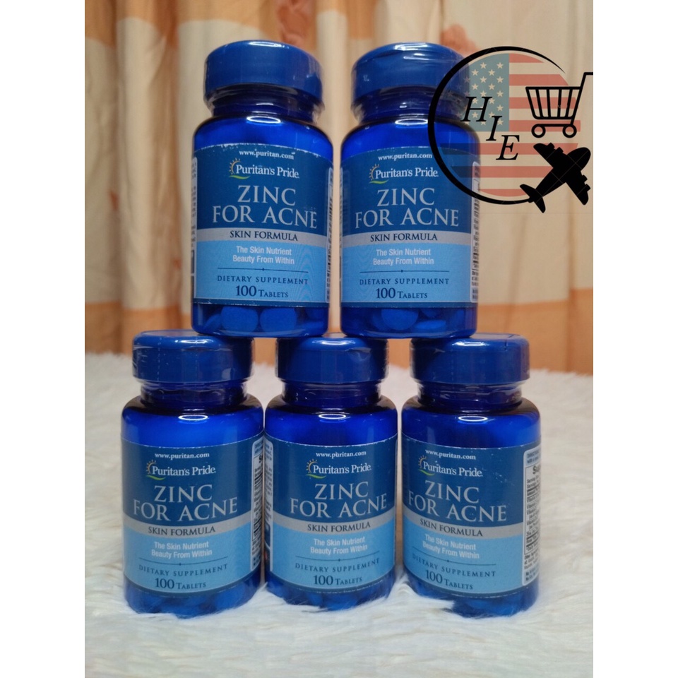 Viên uống bổ sung kẽm giảm mụn ZinC For Ance Mỹ 100 viên