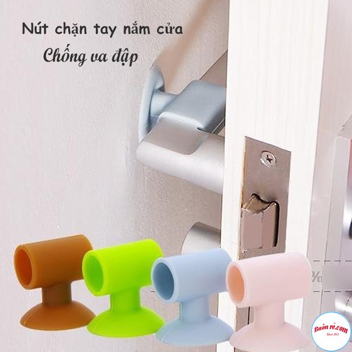 Combo 2 Nút cao su Chặn Tay Nắm Cửa Hút Tường Tránh Va Đập br00497