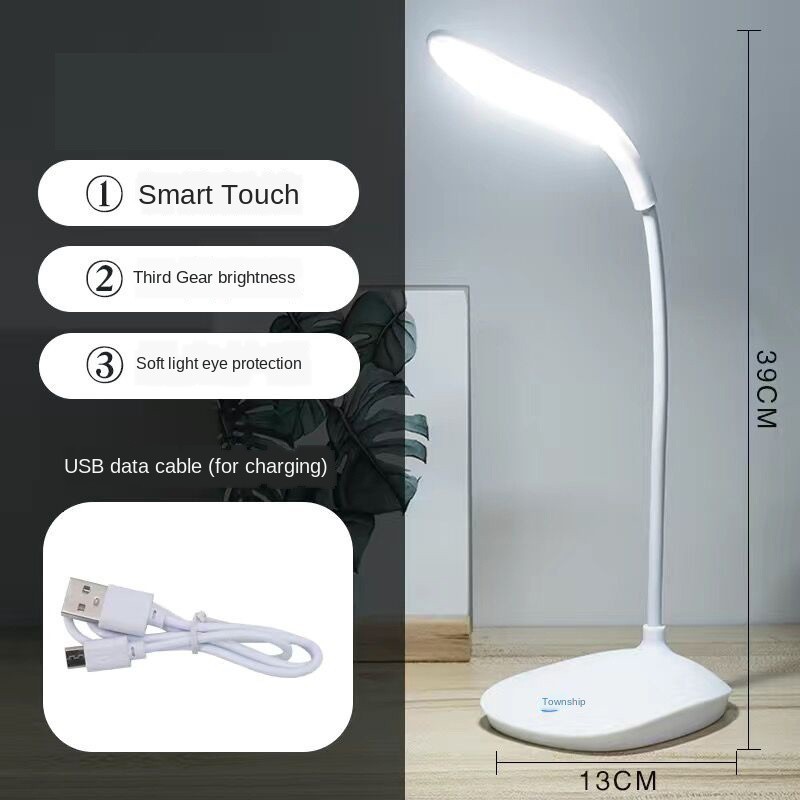 Đèn Led Đọc Sách Để Bàn Có Công Tắc Cảm Ứng Sạc Usb Tiện Dụng