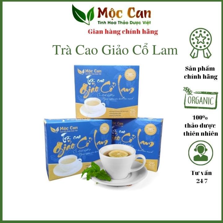 Trà Cao Giảo Cổ Lam Giúp hạ và ổn định huyết áp, giảm mỡ máu, xơ vữa động mạch hộp 25 túi lọc