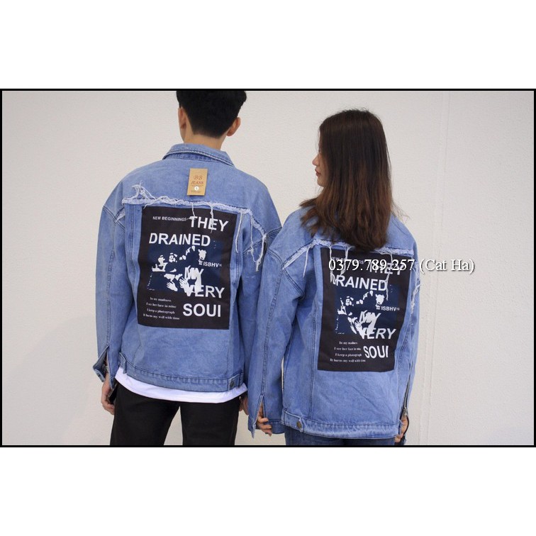Áo khoác jean nữ BB cao cấp form rộng size M-L-XL Chiwawa shop 77