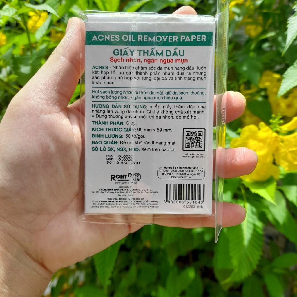 Giấy thấm dầu Acnes