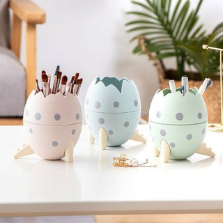 Ống đựng bút, đồ dùng học tập, cọ trang điểm hình trứng khủng long nhiều màu