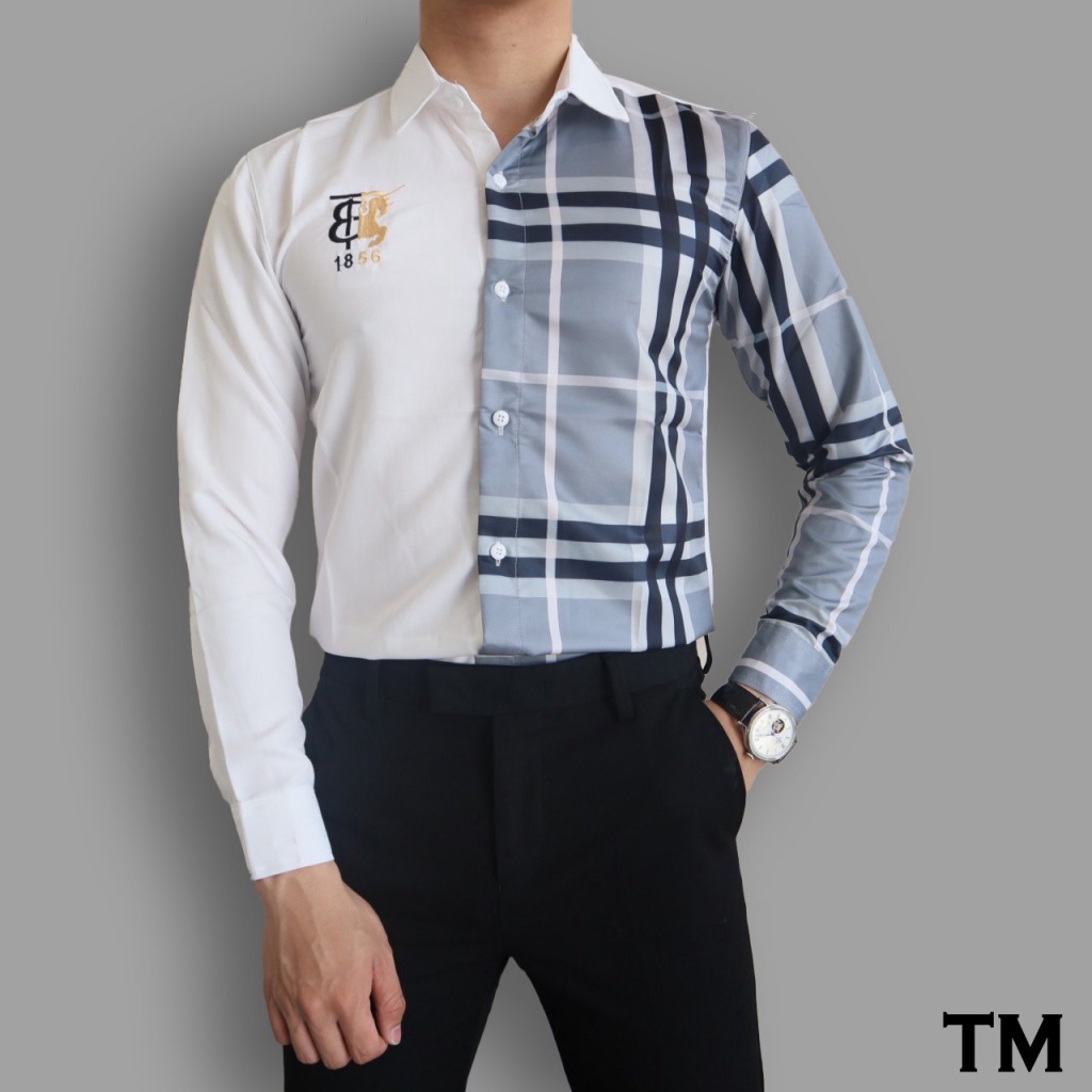 (HCM) ÁO SƠ MI NAM CARO THỜI TRANG LUXURY ĐẲNG CẤP NHÃN HIỆU - PHONG CÁCH NAM ,SOÁI CA HOT HIT KME FASHION
