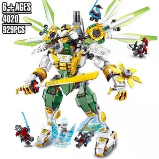 Đồ chơi Lắp ghép Mô hình 4020 Ninja đại chiến siêu người máy