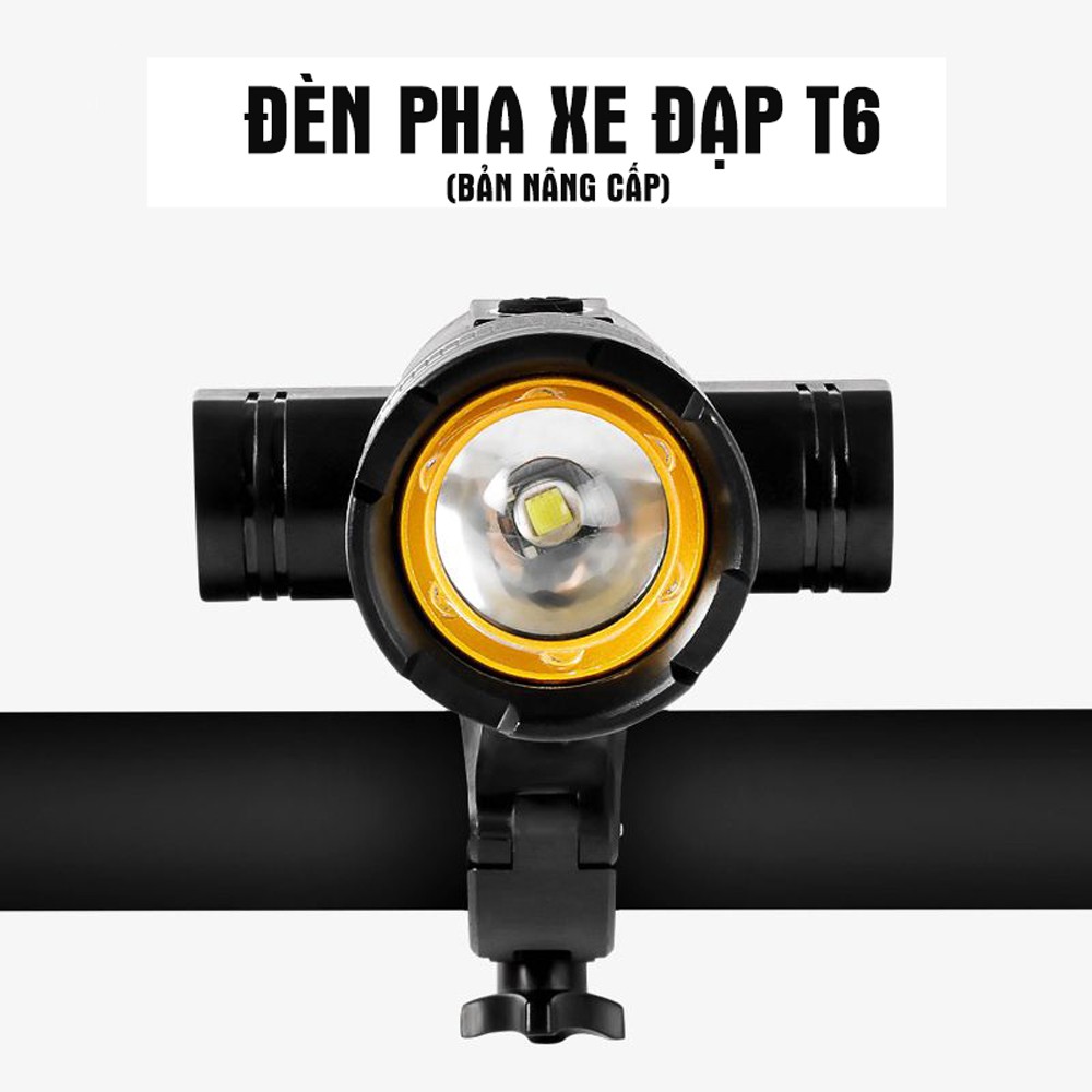 Combo Đèn Pha Trước Cho Xe Đạp Siêu Sáng Chống Nước Sạc Điện Usb  Và Đèn Hậu Cảnh Báo Sau Màu Xanh MLH