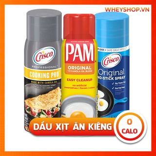 [ 575 - 1200 Lần Sử Dụng ] Dầu Xịt Ăn Kiêng 0 Calories Crisco và PAM - Hỗ Trợ Giảm Cân Giảm Mỡ