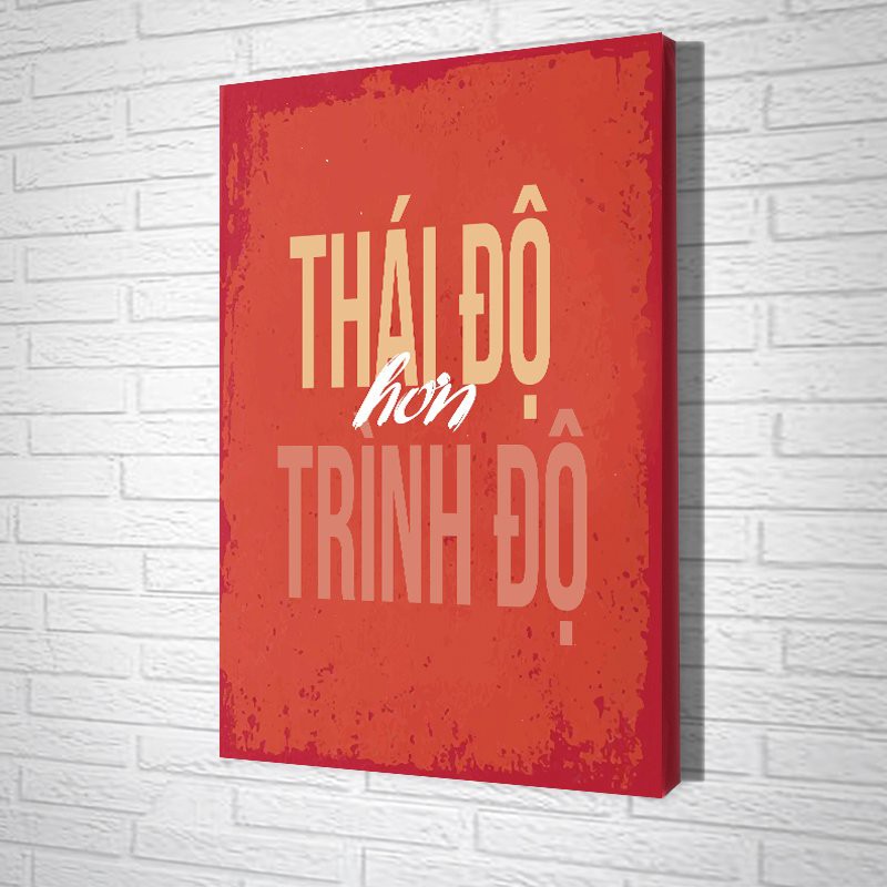 [GIÁ XƯỞNG] Tranh slogan treo văn phòng - Tranh treo tường tạo động lực tặng kèm đinh đa năng treo tranh Hồ Chí Minh