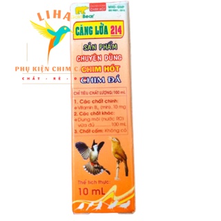 Căng Lửa 214 10ml - Chuyên Dùng Cho Chim Hot, Chim Đá