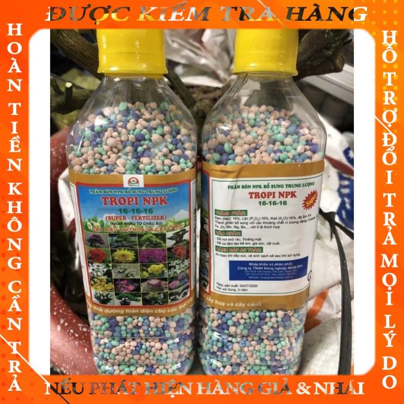 Phân bón tan chậm NPK 16-16-16 đẹp hoa, bền mầu, cây sinh trưởng tốt / chuyên dùng cho hoa và cây cảnh ☘️ tranbich