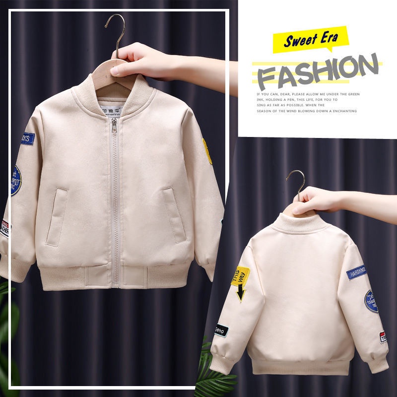 Áo Khoác Thời Trang áo Khoác Trẻ Em Da Thật