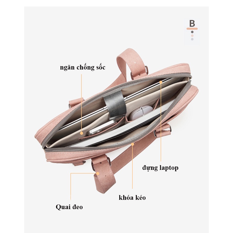 Túi chống sốc Laptop Macbook túi da xách văn phòng 2022 chính hãng EARISE