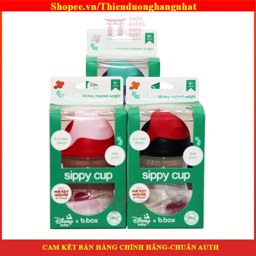 Bình tập uống Bbox, bình tập uống nước cao cấp B.Box Sippy Cup Disney cho trẻ 6 tháng tuổi
