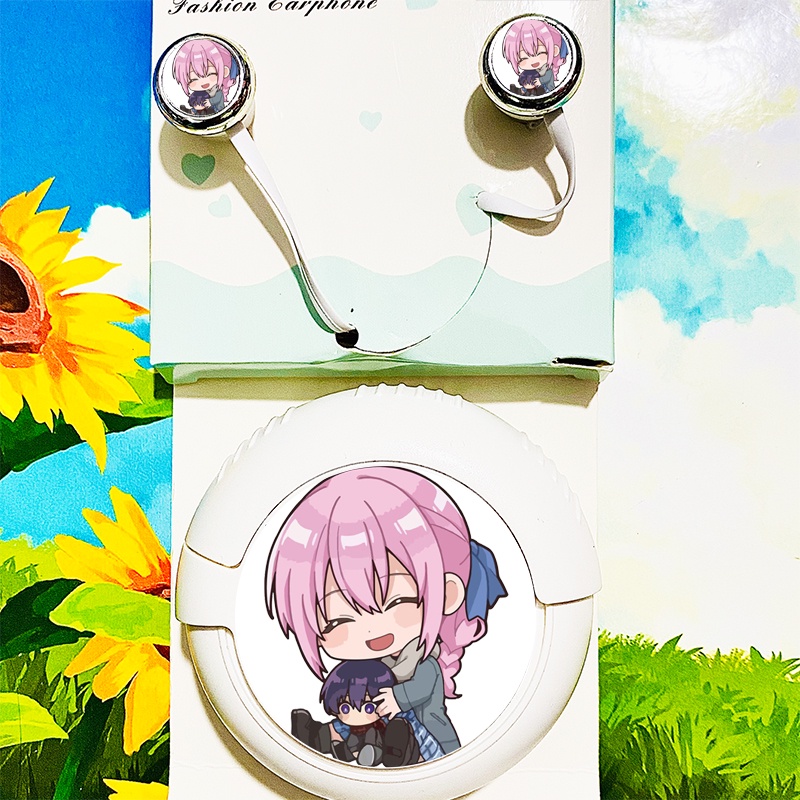 Tai nghe hộp tròn in hình Shikimori san không chỉ dễ thương chibi anime xinh xắn tiện lợi