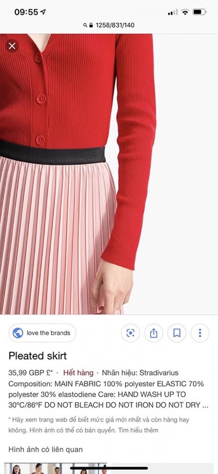 Chân váy xếp ly stradivarius xịn | BigBuy360 - bigbuy360.vn