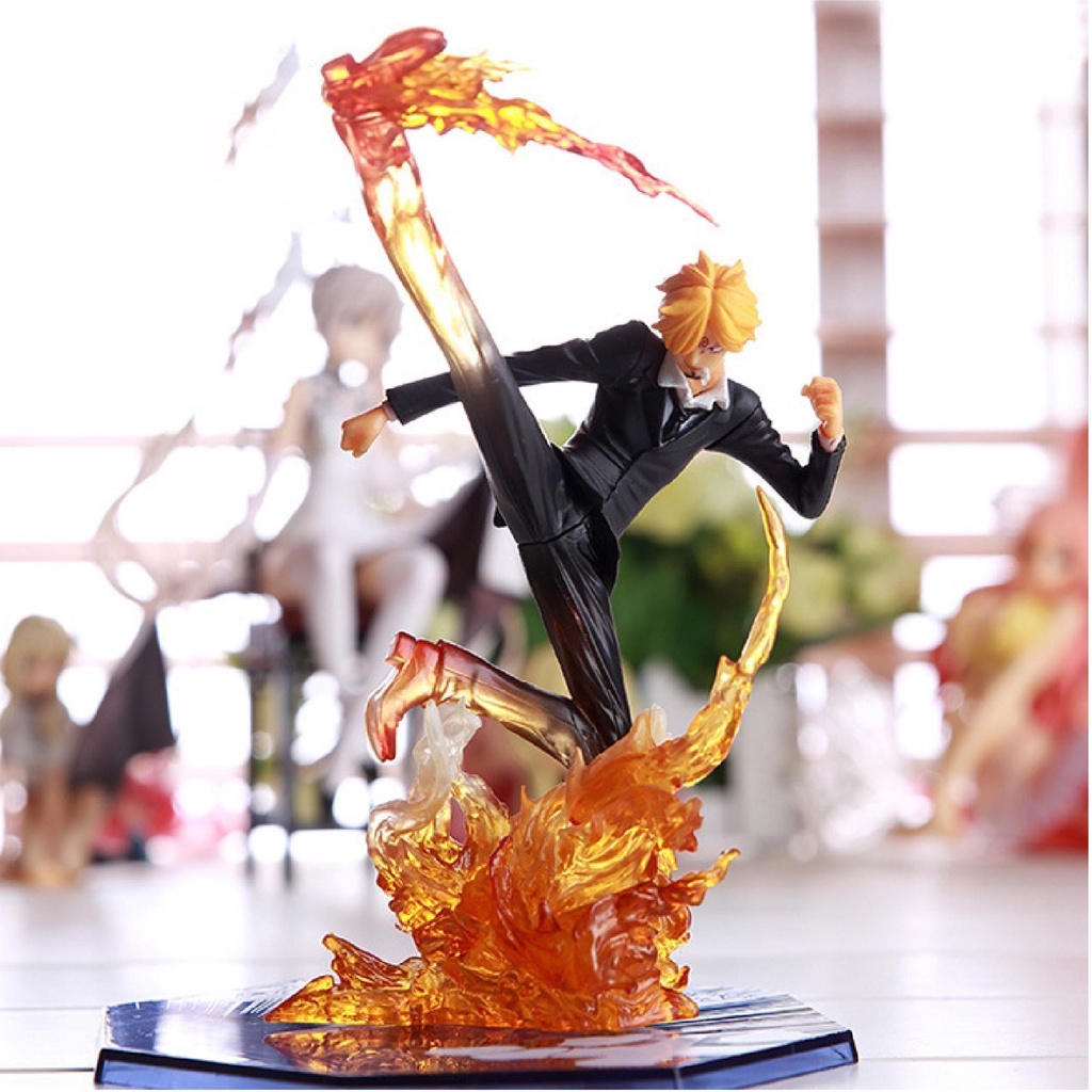 Mô hình One Piece Sanji hắc cước cực đẹp full trạng thái chiến đấu, figure anime one piece luffy zoro trang trí decor
