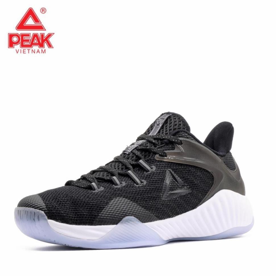 ( Chất lượng ) Giày bóng rổ PEAK Basketball Ultra Light STA E92041A – Đen Trắng TỐT * new .