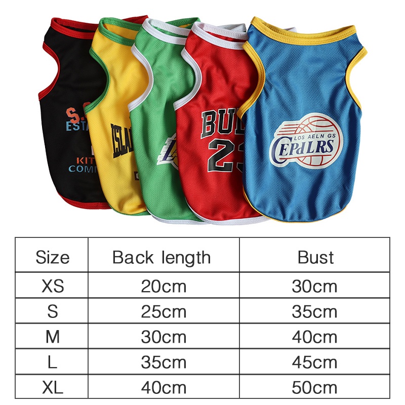 Áo Thể Thao Bóng Rổ Thoáng Khí Dành Cho Thú Cưng