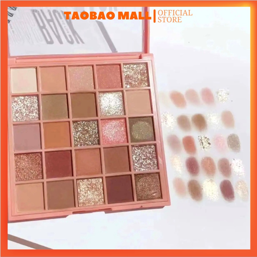 Bảng Phấn Mắt Trang Điểm Chống Thấm Nước Nhũ Lì Lâu Trôi 25 ô GOGOTALES Back To Reality GT282, trọng lượng 29.5g