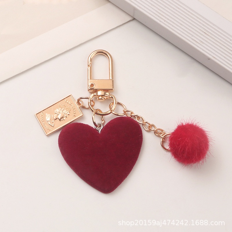 Mới Móc Khóa Hình Trái Tim Bằng Kim Loại Xinh Xắn
