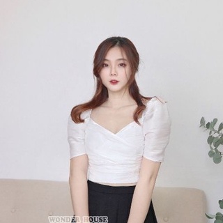 Áo WONDERHOUSE croptop đắp chéo