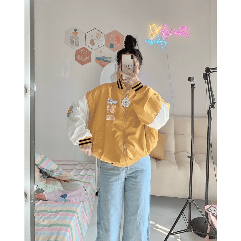 Áo Khoác BOMBER Nữ Form Lửng Dù 2 Lớp Form Chuẩn - CLITUS FASHION