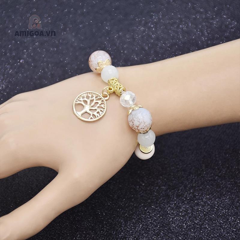 ✨✨Vòng Đeo Tay Bằng Đá Tự Nhiên Thời Trang Sành Điệu Cho Nữ