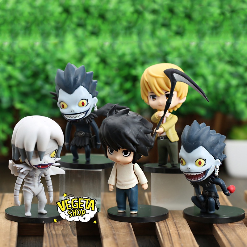 Mô hình Death Note - Yagami Raito Light Kira Tử thần Ryuk Shinigami Rem L Lawliet - Cao khoảng 10cm - Bán lẻ