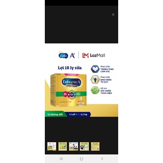 Sữa bột Enfagrow A+ 4 hộp giấy 2,2kg thanh mát date 12/2022