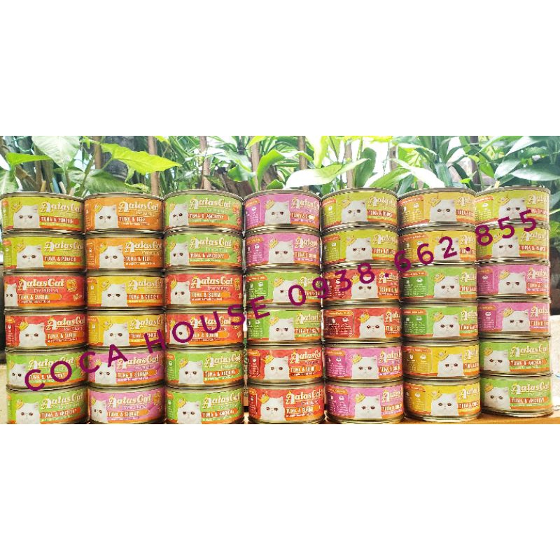 Pate Aatas cho mèo lon 70gr dạng đặc dạng lỏng