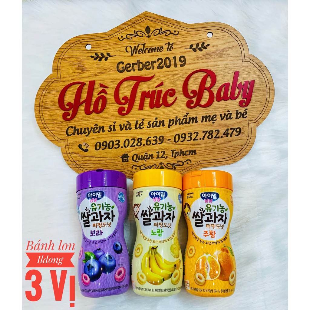 Bánh ăn dặm hữu cơ ILDONG Hàn Quốc cho bé - hộp 40g