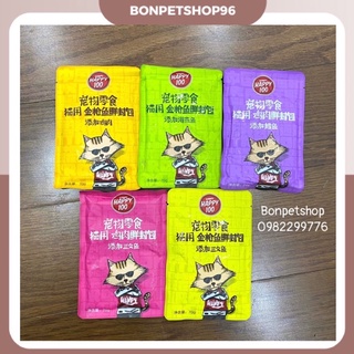 Pate Happy 100 cho mèo gói 70gr thơm ngon, bổ dưỡng, đủ vị.
