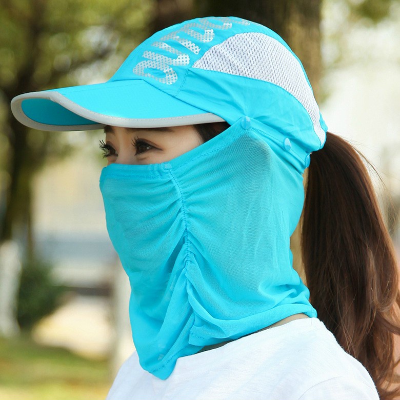 Mũ nón chống nắng kèm khẩu trang_ mũ lưỡi trai