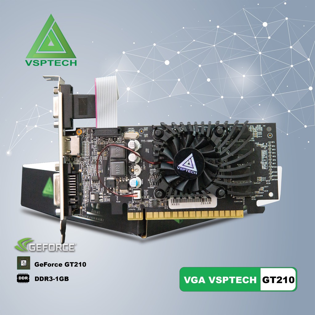 [ CARD VGA] - VGA GeForce GT210 (VSP GT210-1GD3 64 bit LP) - BẢO HÀNH 36 THÁNG