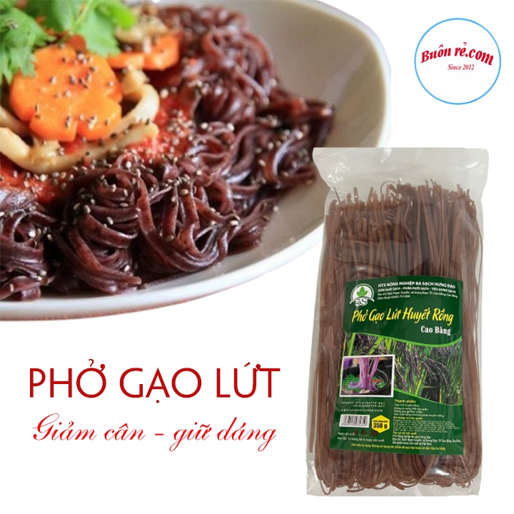 Phở gạo lứt đỏ thực dưỡng EAT CLEAN (500G)- Phở gạo lứt hữu cơ ăn kiêng  – Đặc sản Cao Bằng- 01580